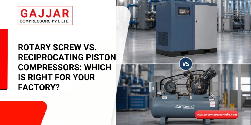 Rotary Screw vs. Reciprocating Piston Compressors Which is Right for Your Factory